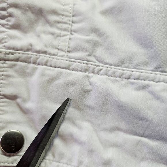 Vintage Koret Francisca Jacket Womens Sz Medium White Zip Up Retro Windbreaker - Picture 11 of 12